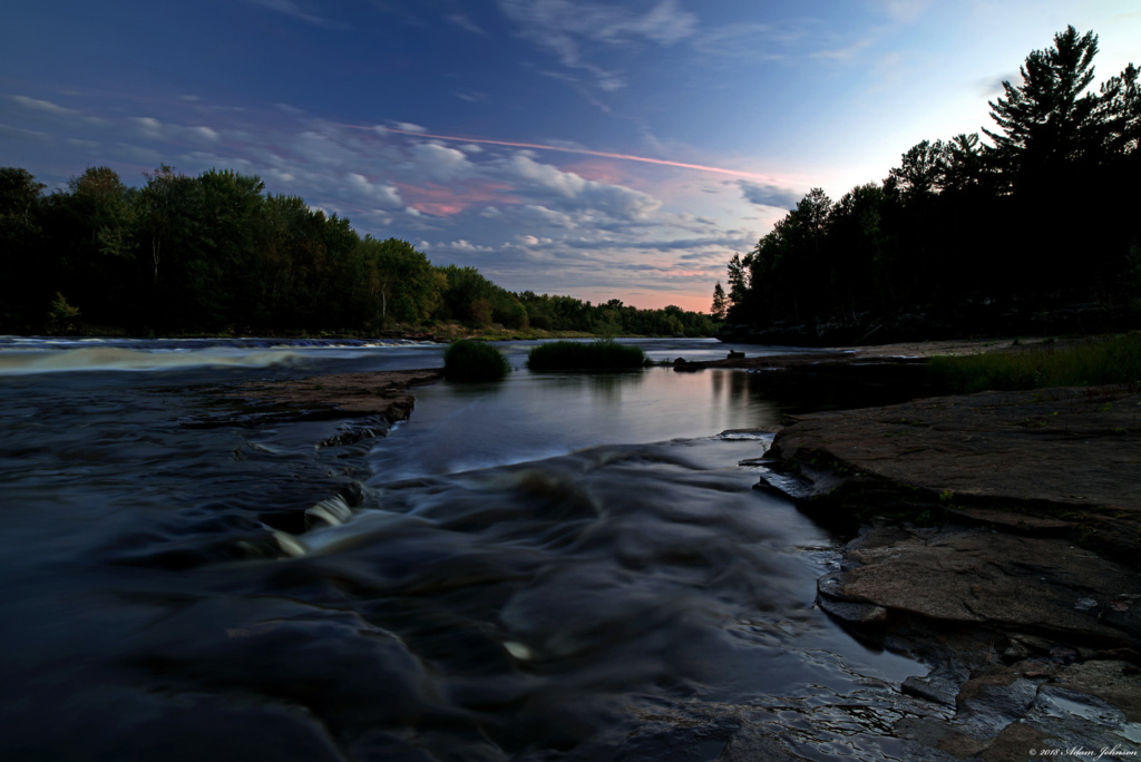 Looking south down the Kettel River from below Big Spring Falls