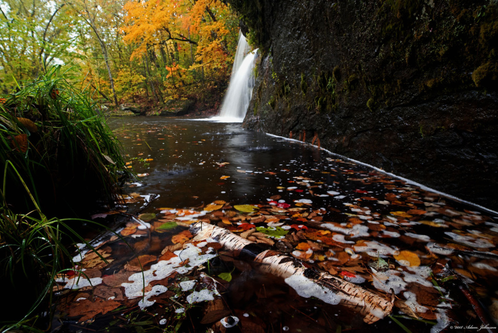 Wolf Creek Falls on a rainy fall afternoon