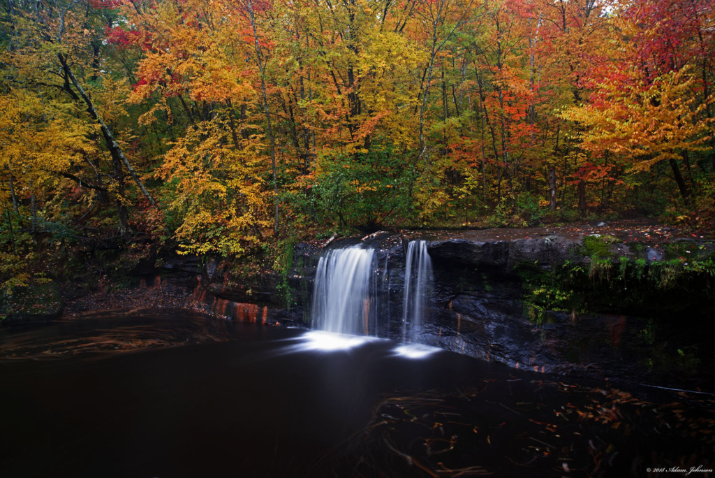 Falls colors at Wolf Creek Falls - Banning State Park