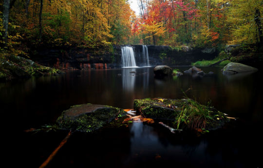 Wolf Creek Falls in early October - Banning State Park