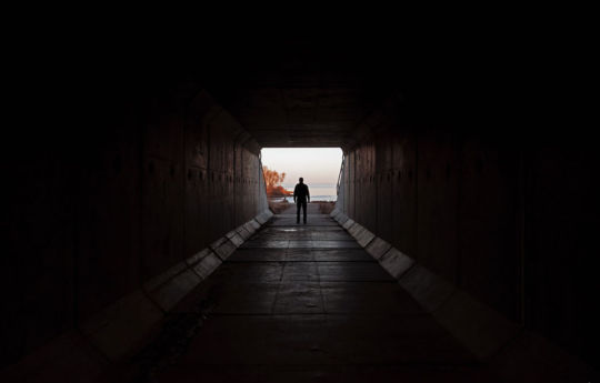 Tunnel beneath Highway 61 leading to the mouth of the Split Rock River | Split Rock Lighthouse State Park