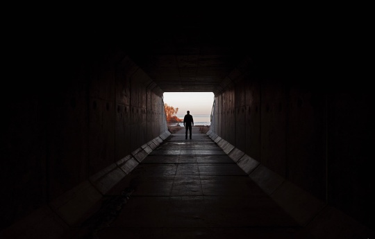 Tunnel beneath Highway 61 leading to the mouth of the Split Rock River | Split Rock Lighthouse State Park