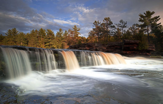 Water flowing over Big Spring Falls | Big Spring Falls Banning State Park