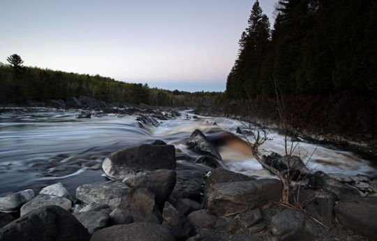 Saint Louis River after sunset | Jay Cooke State Park