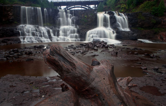 Gooseberry Falls and Highway 61 bridge | Gooseberry Falls State Park