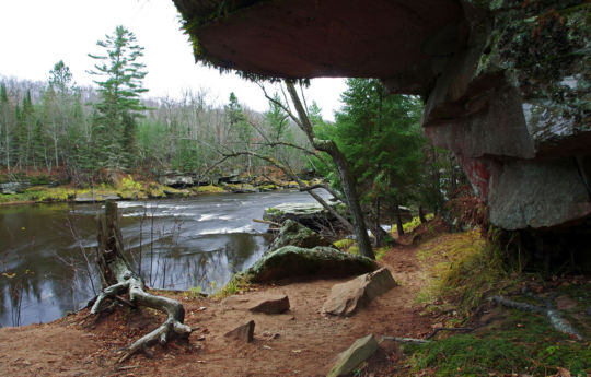 Rock overhang on Hell's Gate Trail | Banning State Park