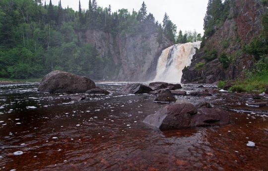 "High Falls" Baptism River and High Falls - Tettegouche State Park