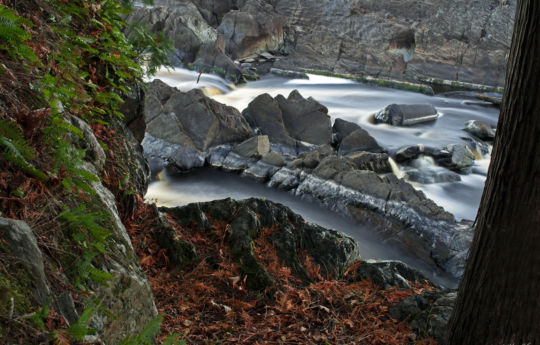 View from the cliffs of slate rock in the Saint Louis River | Jay Cooke State Park