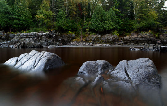 Saint Louis River below the swinging Bridge at Jay Cooke State Park