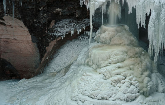 Minneopa Falls Ice build up during cold stretch | Minneopa State Park