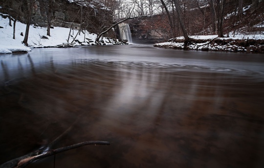 "Minneopa State Park in Early Spring" Water flowing in Minneopa creek in early spring | Minneopa State Park
