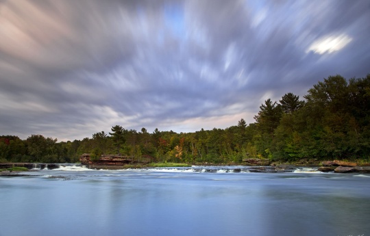 "Passing Clouds at Big Spring Falls" Long exposure of clouds passing over Big Spring Falls | Big Spring Falls Banning State Park