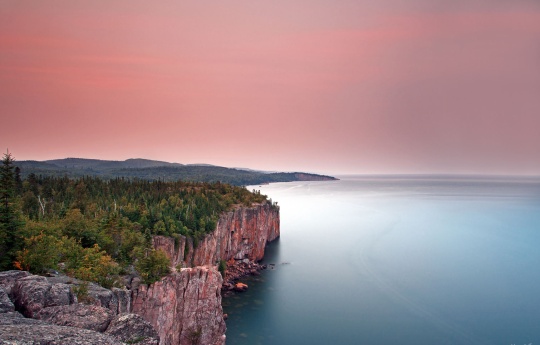 "Shovel Point from Palisade Head" Palisade Head and Shovel Point at Sunset - Tettegouche State Park