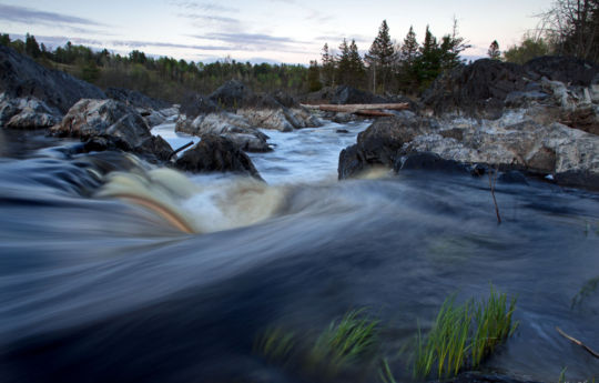 Saint Louis River spring flooding | Jay Cooke State Park