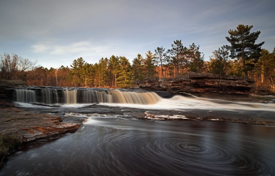 "Swirling Pool" Water swirling in pool below Big Spring Falls | Big Spring Falls Banning State Park