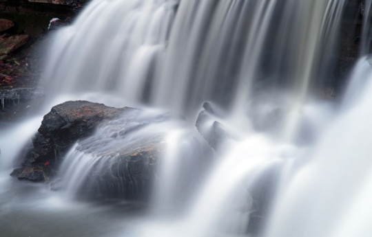 "Upper Minneopa Waterfall" Water flowing over Upper Minneopa Falls | Minneopa State Park