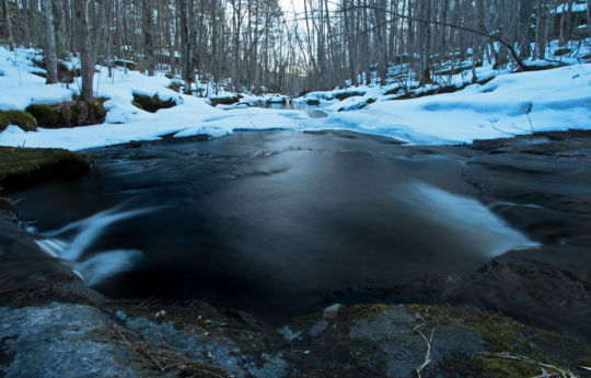 Snow and ice on Wolf Creek | Banning State Park