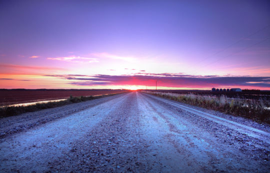 Facing west at sunset n late summer south of Roseau, MN | Roseau County