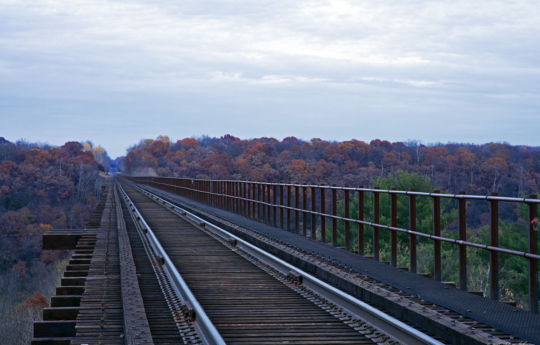 Arcola Soo Line Bridge in October