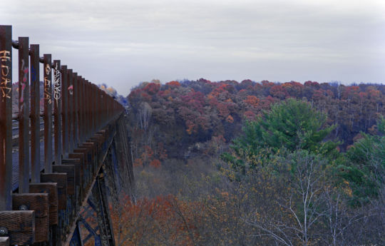 Arcola Soo Line Bridge in October