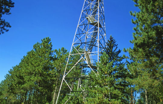 Fire tower at Faunce Butterfield Forest Rd and Faunce Forest Rd - Beltrami Island State Forest