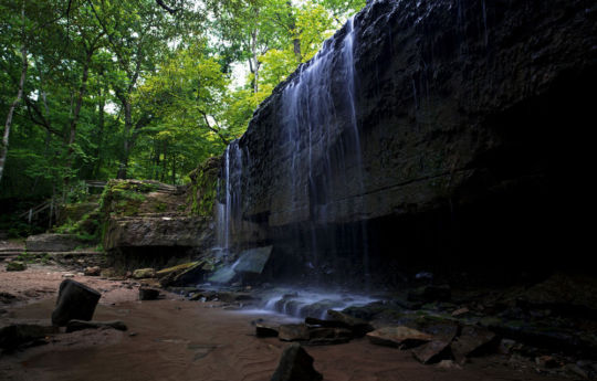 Close up of Hidden Falls in late summer | Nerstrand-Big Woods State Park